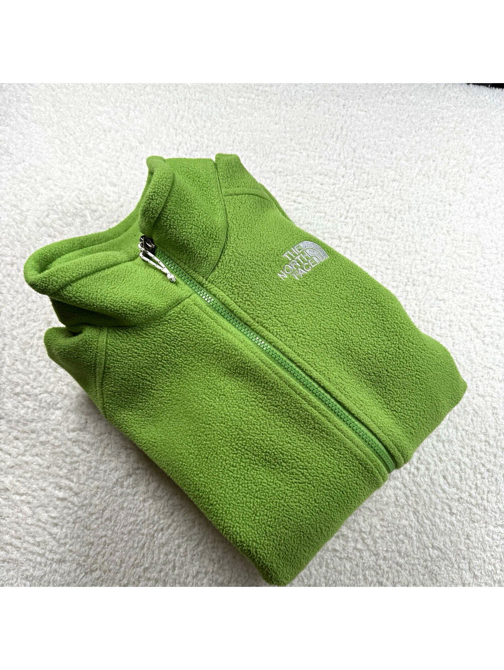 The North Face Women’s Large Green Full Zip Fleece Jacket Outdoor Hiking